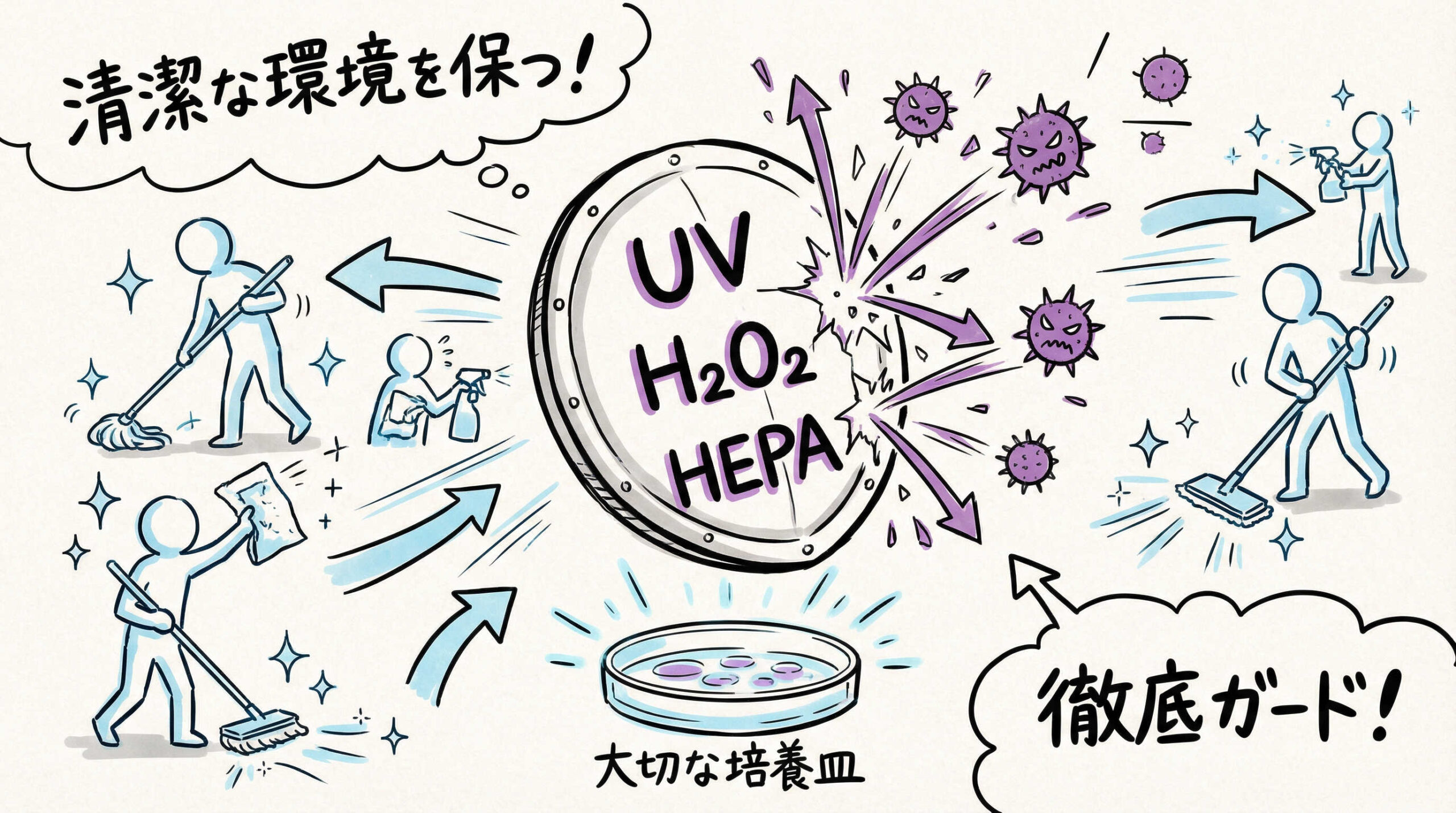 コンタミネーション防止・除染機能の比較チェックポイント