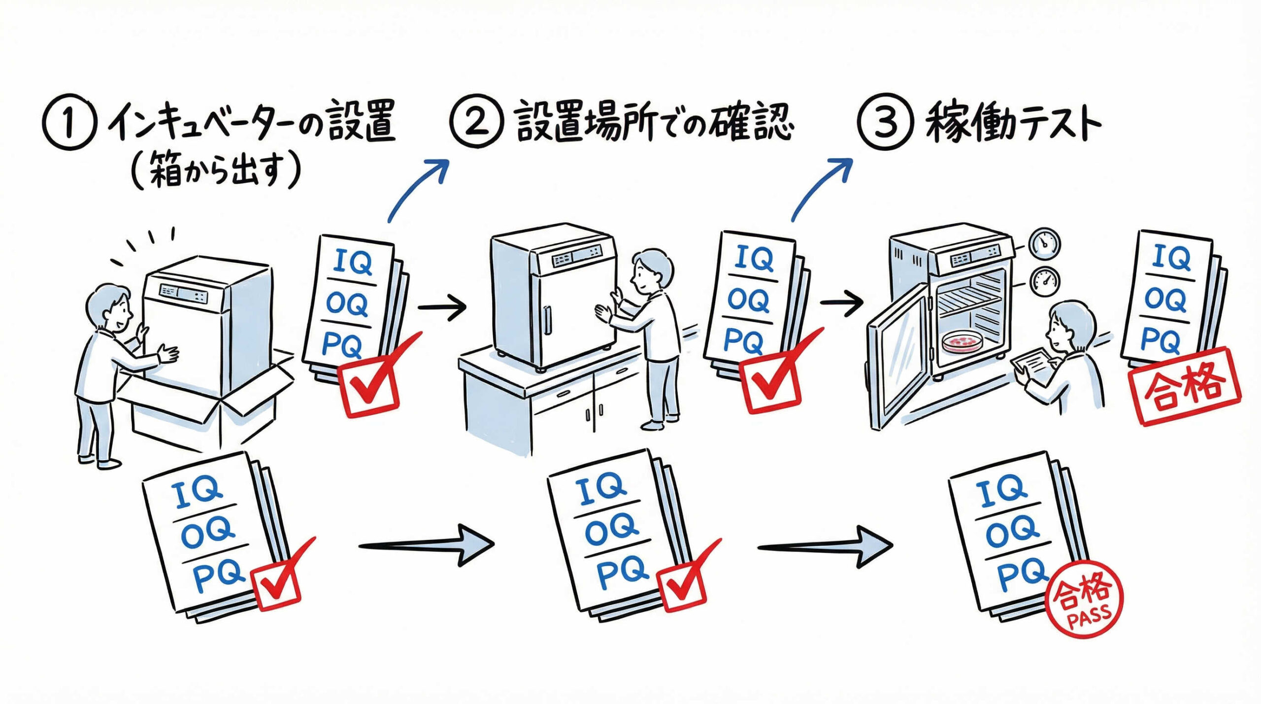 新規導入・移設時における適格性確認(バリデーション)の実施